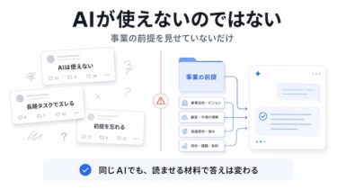 ClaudeやCodexが使えないのではなく、事業を見せていないだけです