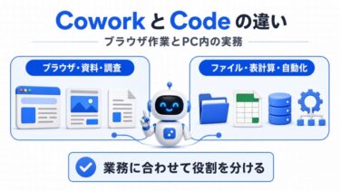 Claude CoworkとClaude Codeの違いは？一人社長が実務を自動化するならどっちを使うべきか【実測比較】