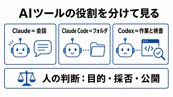 Claude・Claude Code・Codexの違い