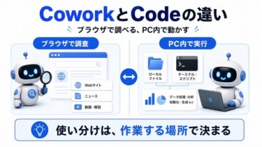 Claude CoworkとClaude Codeの違いは？一人社長が実務を自動化するならどっちを使うべきか【実測比較】