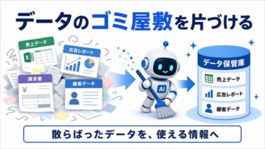 散らばったデータをAIに渡せ！エクセルとデータのゴミ屋敷を解消する社内AI統合の全手順