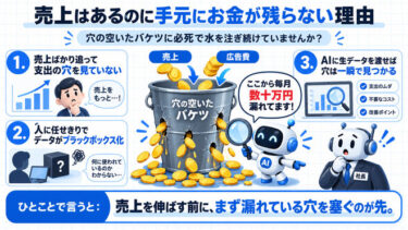 売上はあるのに手元にお金が残らない社長の共通点。AIを使えない人が毎月ドブに捨てている「大金」の正体