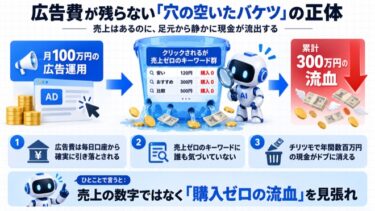 「新規仕入れを今すぐ止めろ」自分で広告を回す一人社長が、足元で300万円をドブに捨てていた理由